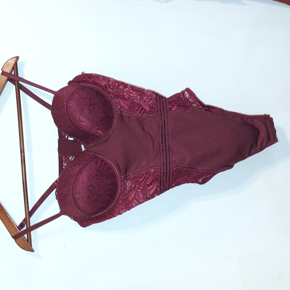 Onesie lace burgundy lingerie - Picture 4 of 4